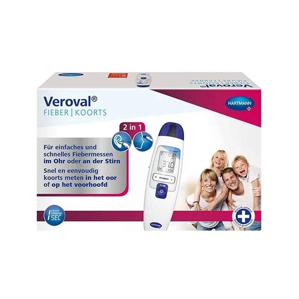 Hartmann Verval 2-in-1 Infrared Thermometer in Ears on Forehead