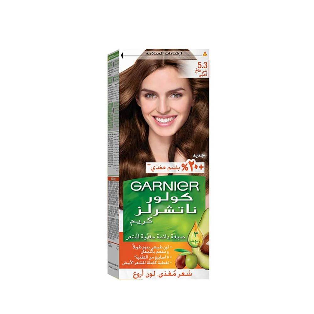 غارنييه كولور ناتشورالز صبغة شعر - بني فاتح ذهبي 5.3