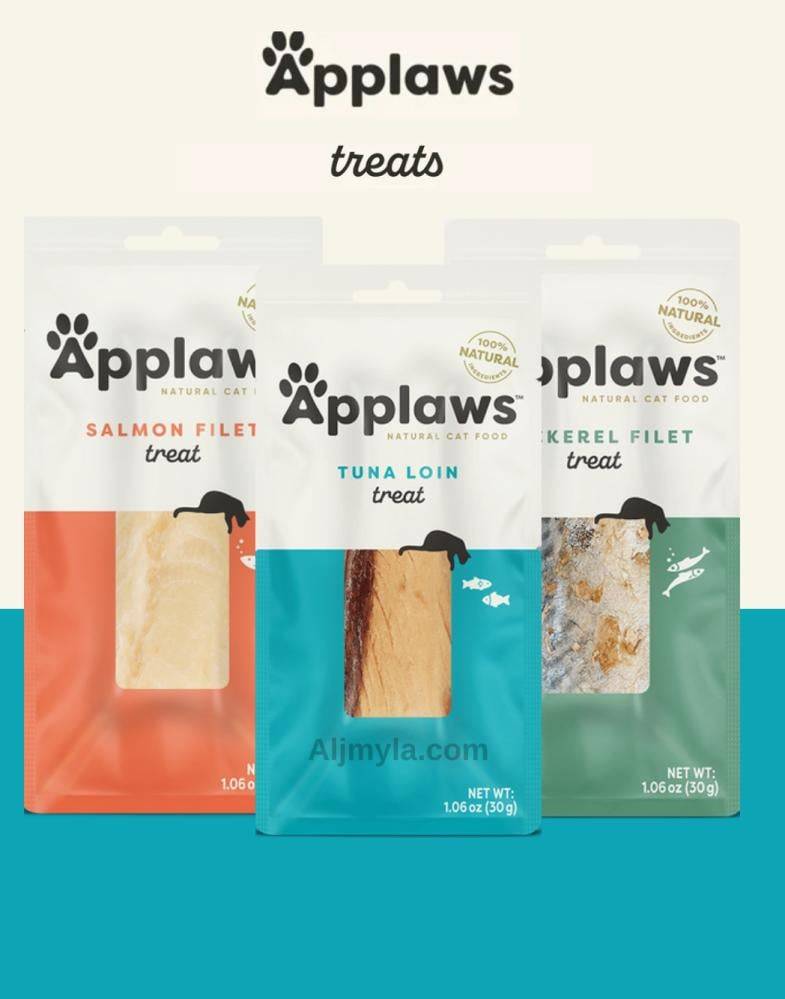 ابلاوز مكافآت قطط فيليه التونة والسالمون (طعام القطط البالغة) Applaws Natural Cat Food - Tuna Lion - Salmon Fillet Treat