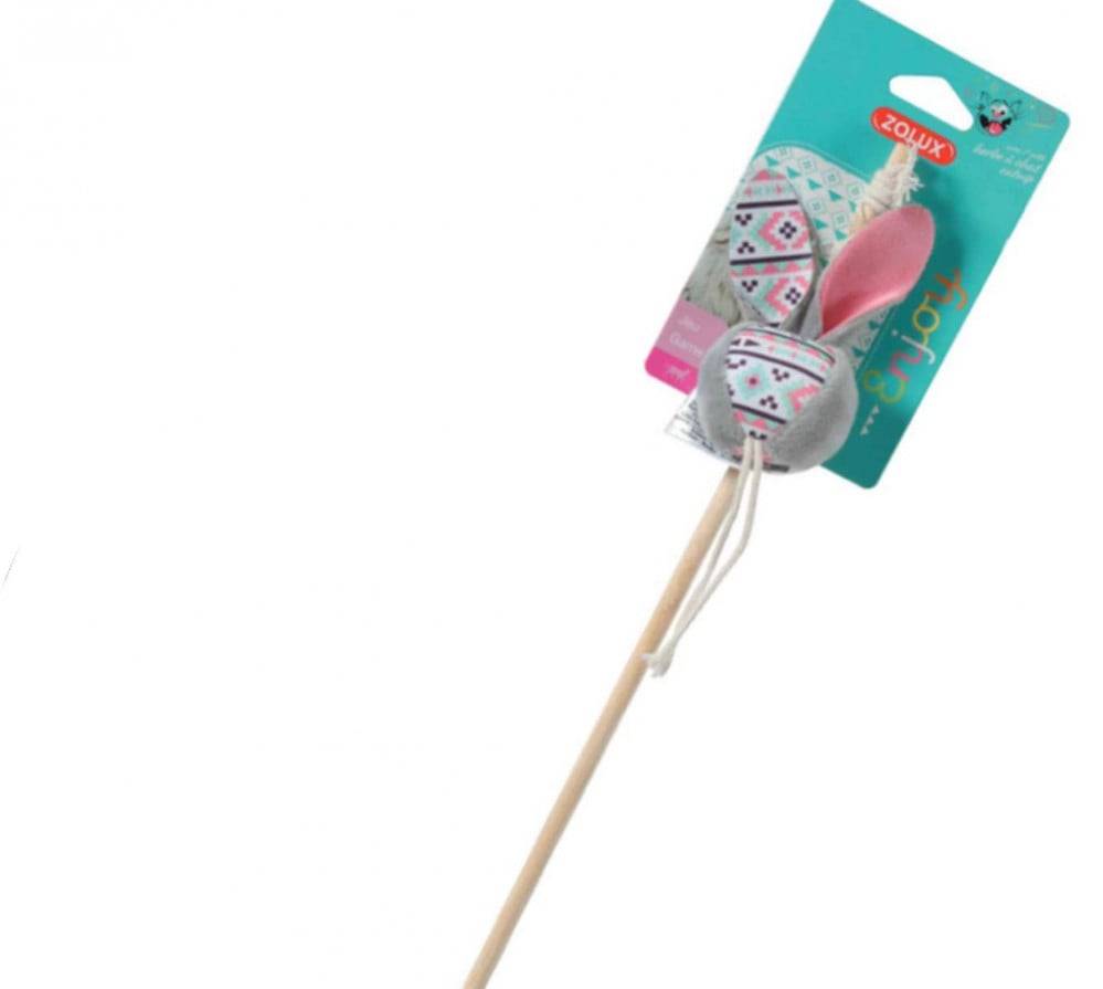Zolux Cat Toy Rod Ball Gray