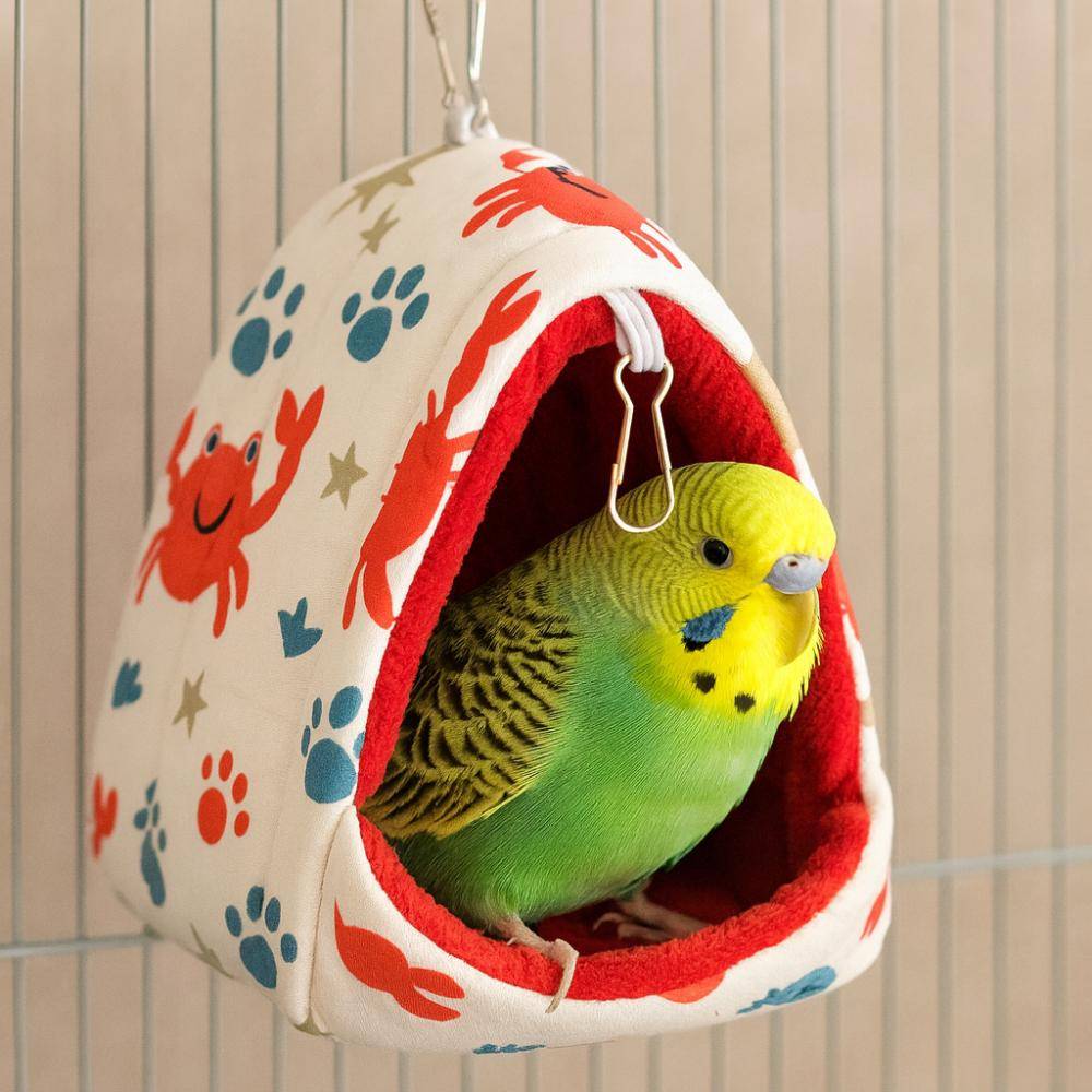 عش عصفور خيمة طيور الزينة والحيوانات الصغيرة hanging sunggle Nest