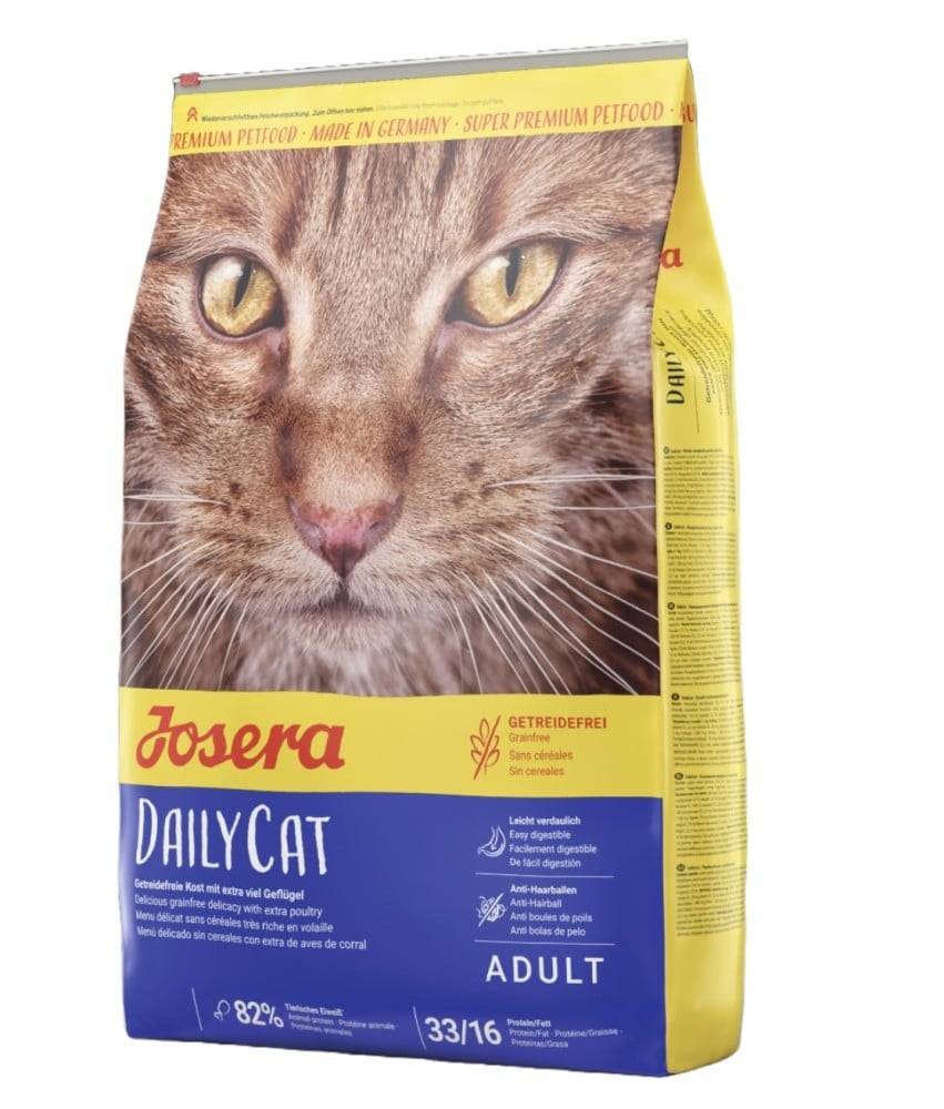 جوسيرا طعام القطط المنزلية بروتين عالي الجودة Josera DailyCat - Grainfree 82%Chicken - Adult