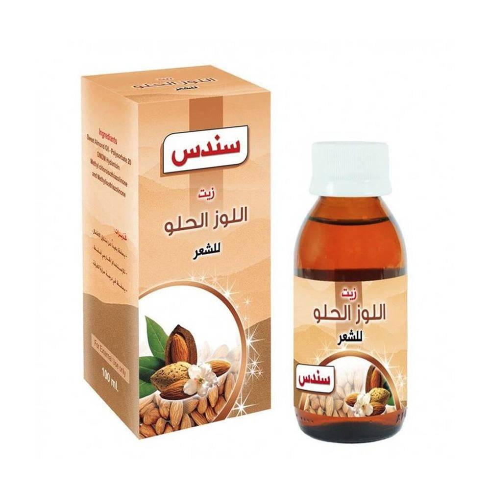 سندس زيت اللوز الحلو للشعر  - 100 مل