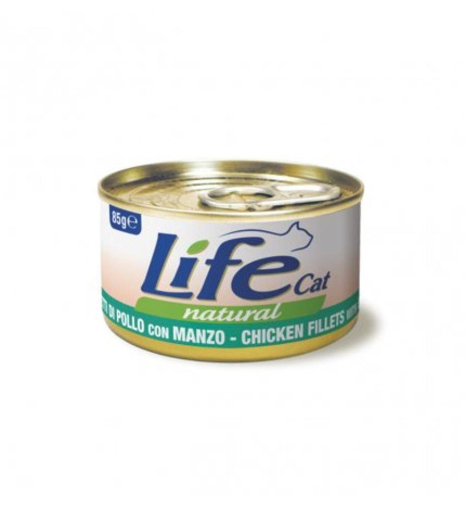 Life Cat Chicken Fillets With Beef 85G