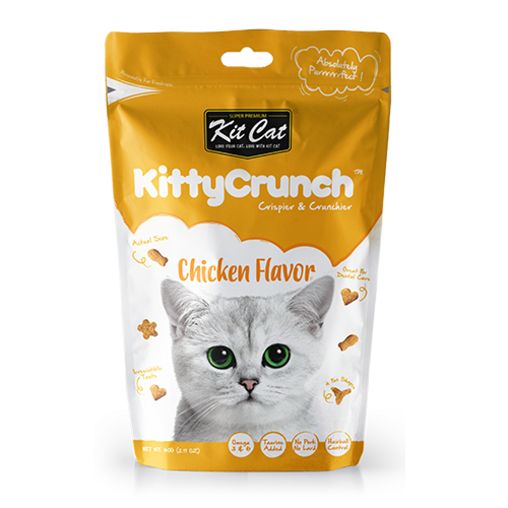 مكافآت كت كات كيتي كرنش نكهة الدجاج Kit Cat Kitty Crunch Chicken Flavor