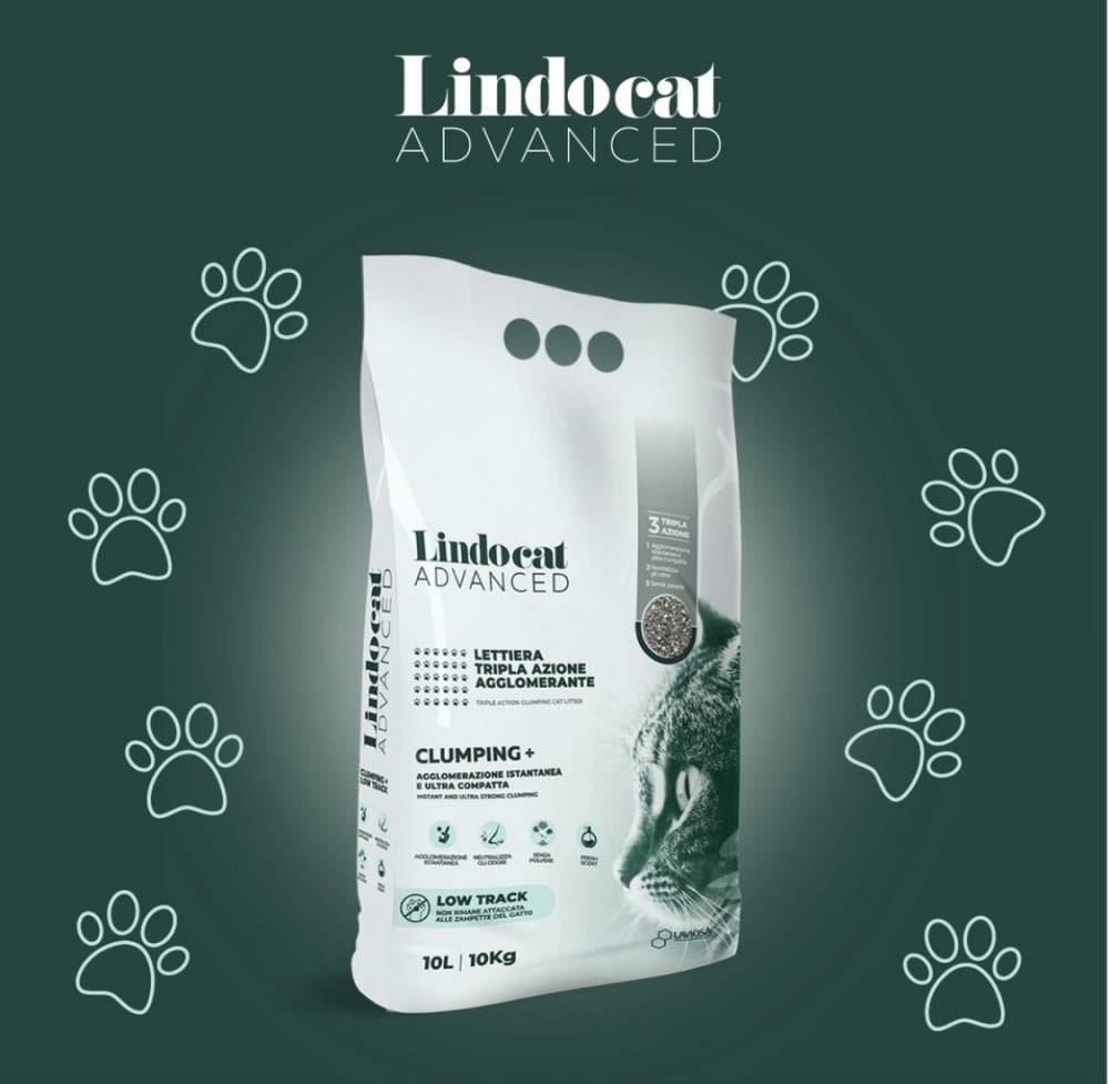 رمل ليندو كات سريع التكتل - بنتونيت الصوديوم للتخلص من الروائح Lindocat Lindocat Advanced Clumping + Low Track