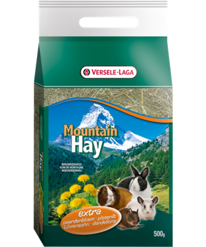 فيرسل لاقا ماونتن هاي فرشة عشبية لأقفاص الأرانب والهامستر اوراق الهندباء Versele-Laga Mountain hay with DANDELIONS For Rodents