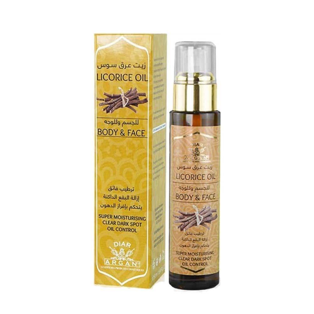 ديار أرجان زيت عرق السوس للجسم والوجه - 50 مل