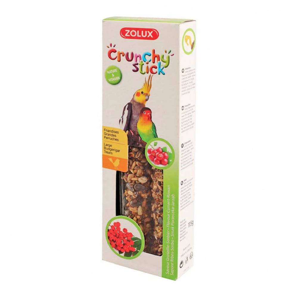 زولوكس مكافآت مقرمشة لطيور الروز والكروان بالروان Zolux Crunchy Stick For Parakeet Currant-Rowan