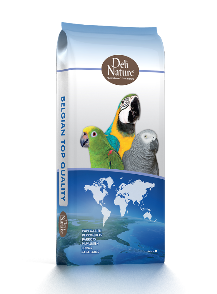 ديلي ناتشر أكل الببغاء خليط البذور مع الفواكه المجففه DeliNature Parrot - Seeds with Dried Fruits