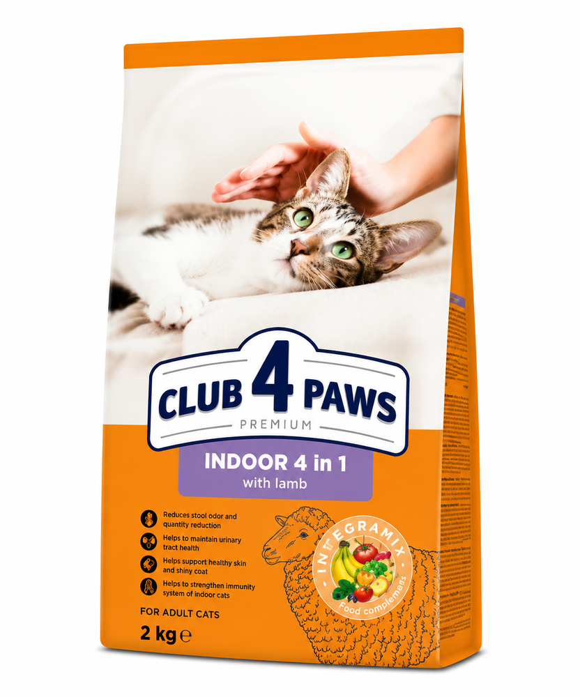 Club 4 Paws Indoor Lamb Dry 2kg
