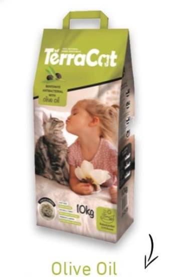 رمل تيراكات - زيت الزيتون TerraCat Cat Litter - olive oil