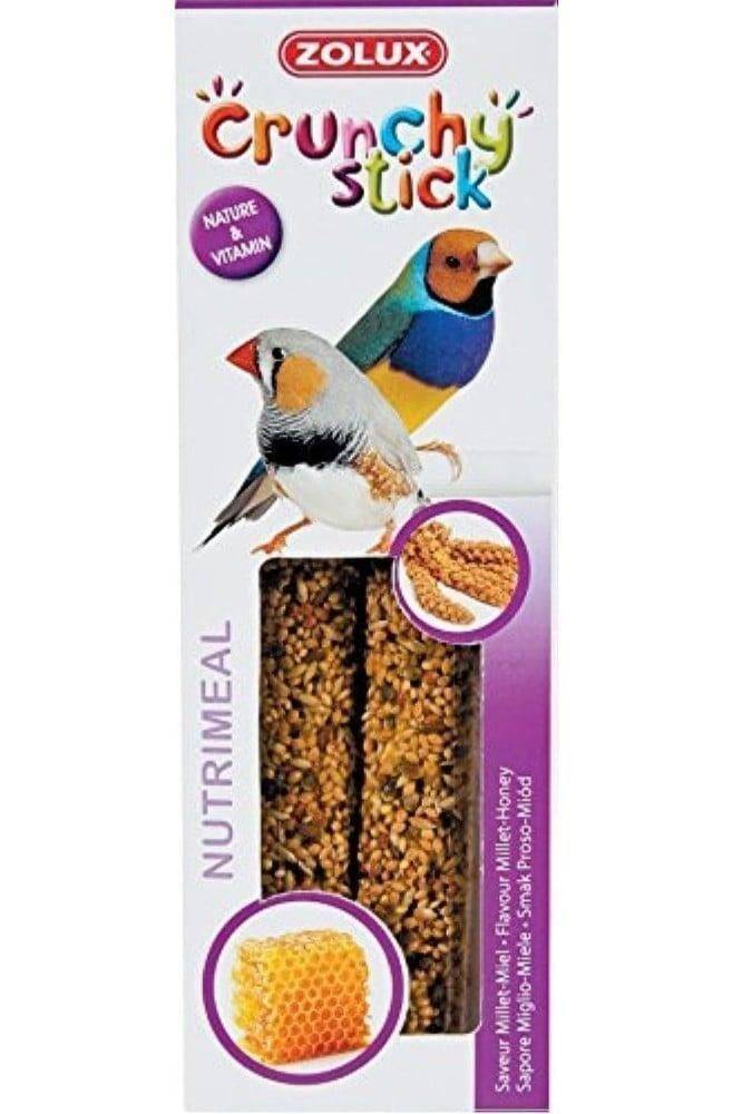 زولوكس مكافآت مقرمشة لطيور الزيبرا والفنش والبادجي بالدخن والعسل Zolux Crunchy Stick For Parakeet