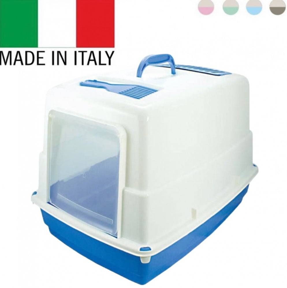 Italian Litter Box Closed Cat Litter with Scoop GeorPlast HEIDi - Large Size