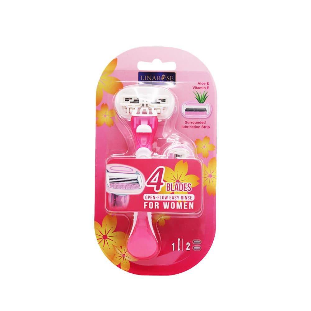 Lena Rose Breeze Plus Women's Razor with Aloe Vera Moisturizing Strip