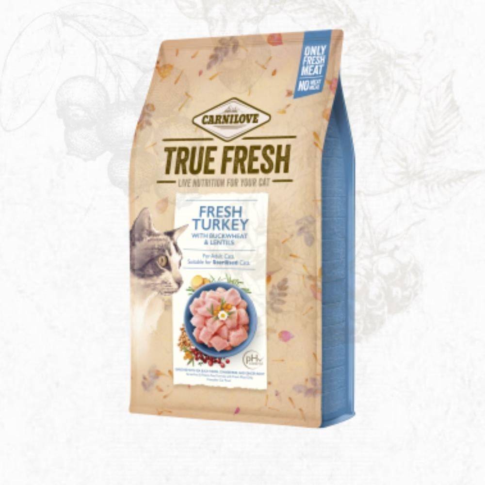 كارنيلوف ترو فريش ديك رومي للقطط المعقمة والبالغة Carnilove True Fresh Cat Turkey