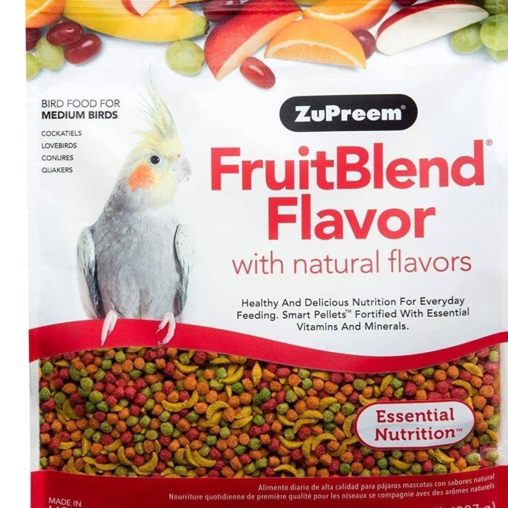 زوبريم فروت بلند للكنيور و الكروان والروز والطيور المتوسطه ZuPreem Fruitblend - Medium Birds