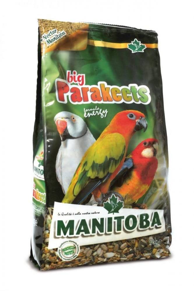 مانيتوبا غذاء الكنيور و الروزيلا والدرة والكوكير MANITOBA big Parakeets