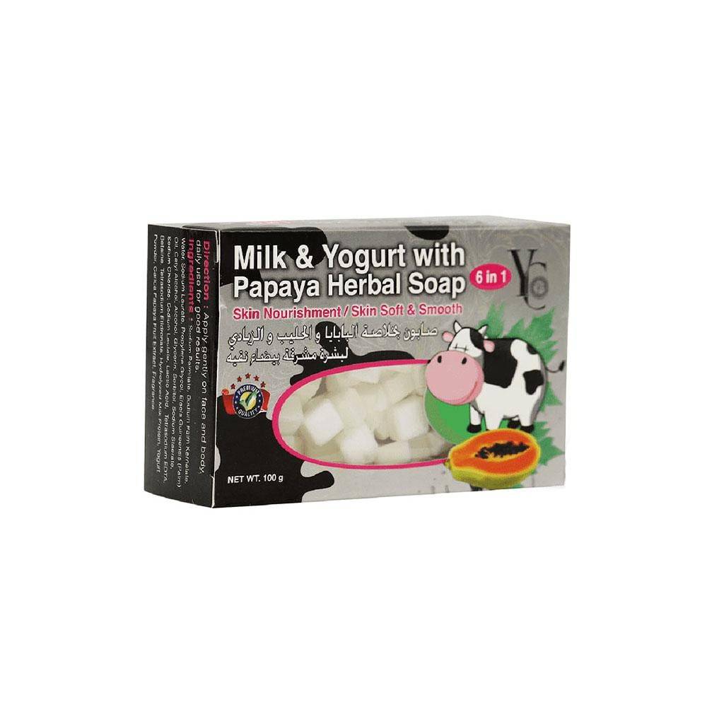 YC soap with papaya extract, milk and yogurt - 100 g