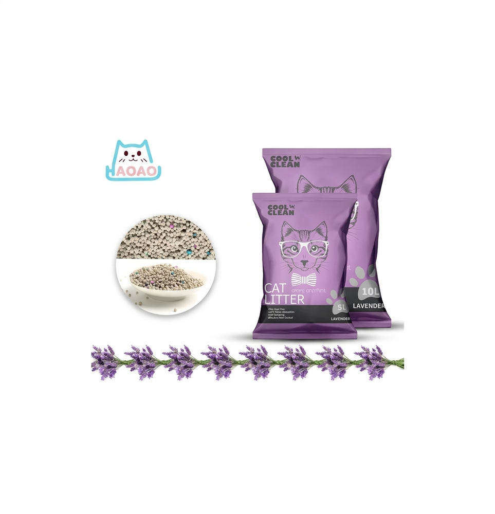 Quik Lavender Scented Clumping Cat Litter - 10L