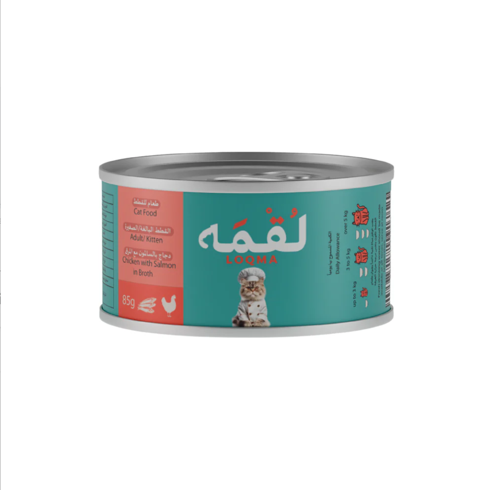 لقمة دجاج بالسلمون مع المرق