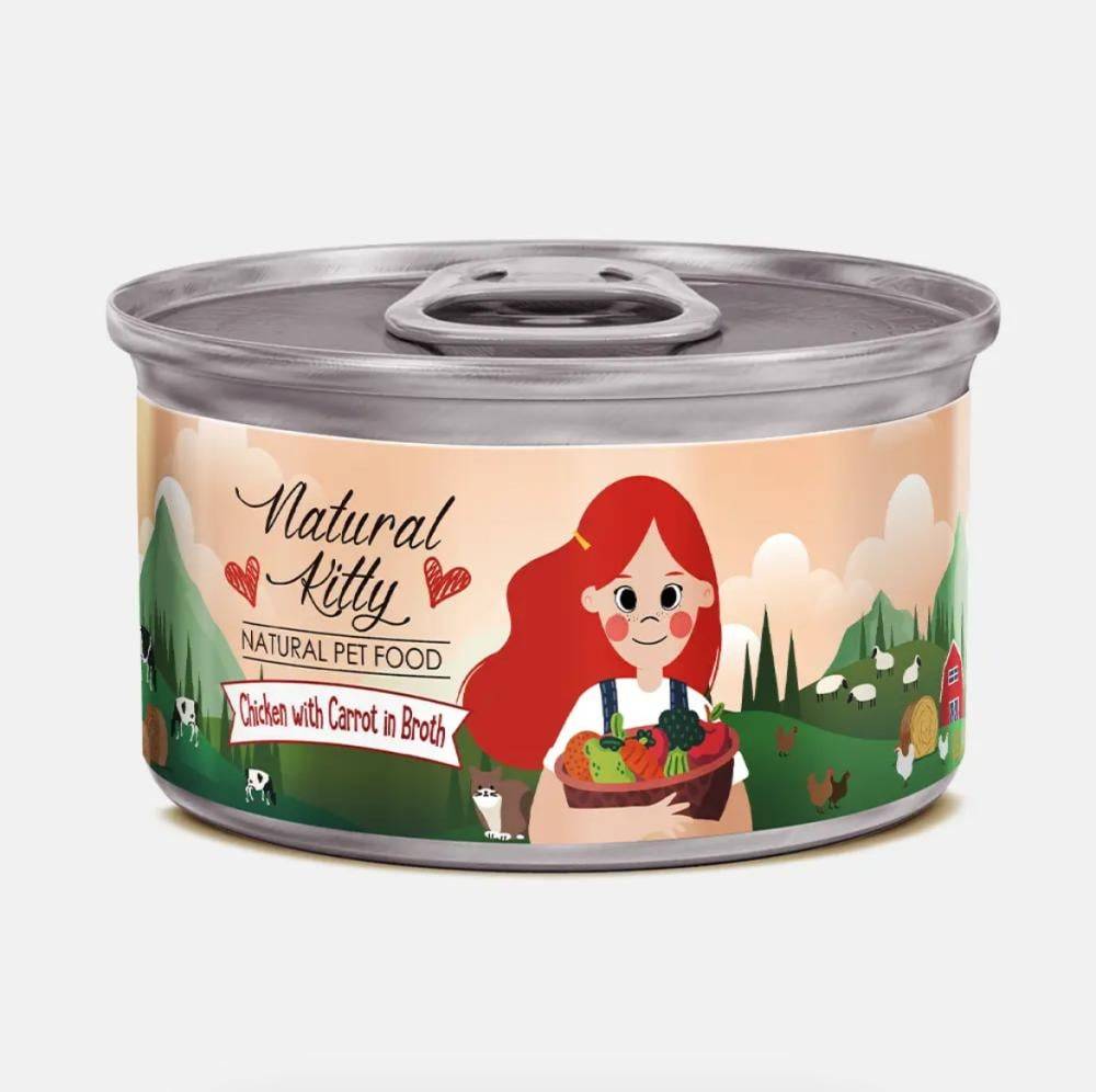 Natural Kitty Chicken With Carrot In Broth 80G