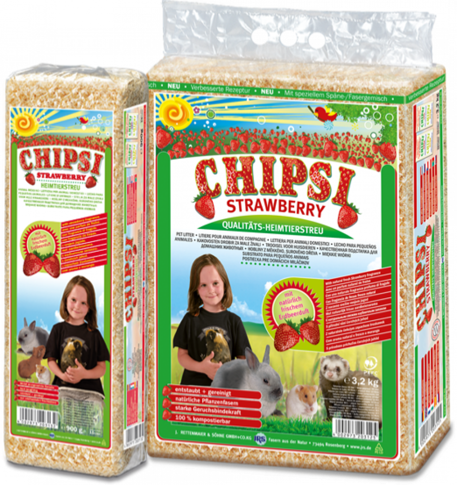 شيبسي نشارة خشب فرشة للأرانب والوبر والهامستر نكهة الفراولة Chipci Pet Bedding Wood Chip Litter Strawberry