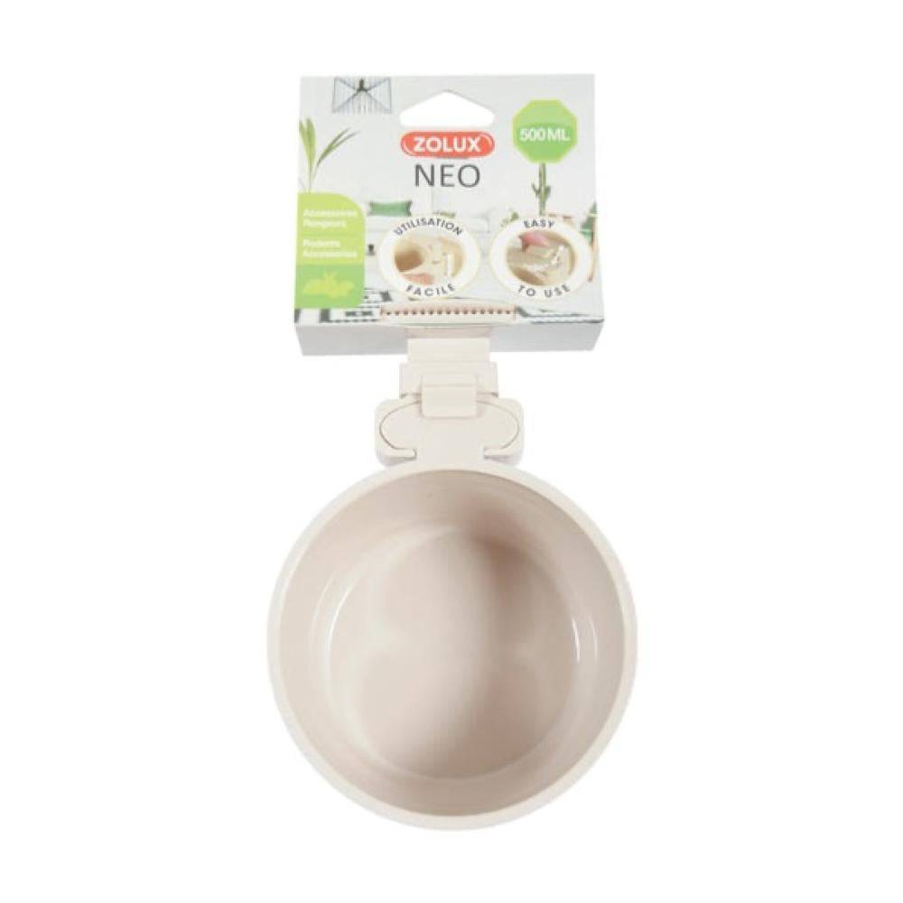 زولوكس مأكلية تعليق 12 سم - Zolux Plastic Hanging Bowl 500Ml