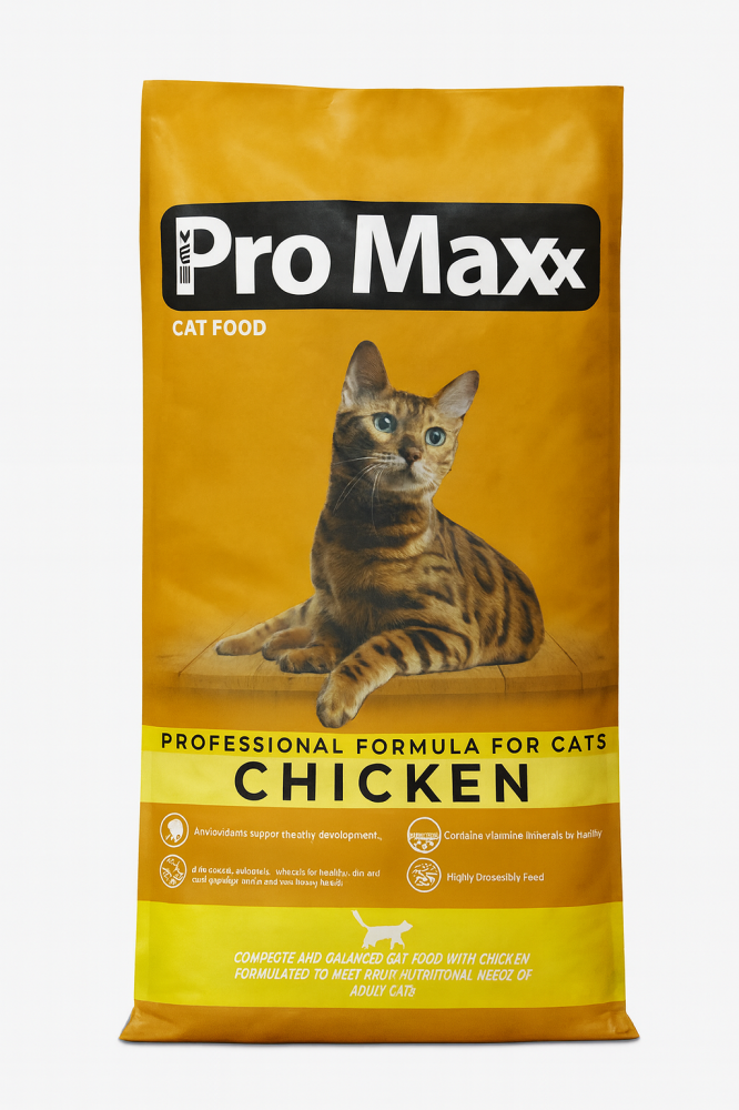 Pro Maxx Cat Food – طعام جاف للقطط البالغة نكهة الدجاج اللذيذة