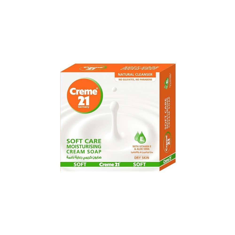 Creme 21 Soft Care Creamy Soap with Vitamin E and Aloe Vera - 125 gm