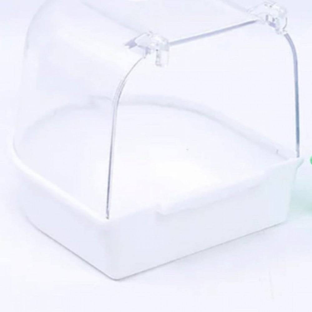 Zolux External Small Bird Bath - White Bottom