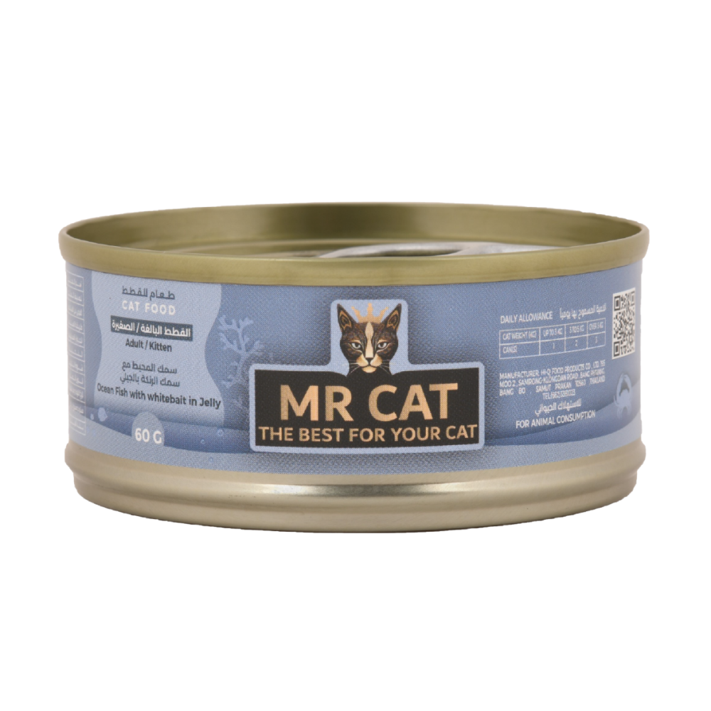 Mr Cat Ocean Fish With Herring Fish In Jelly