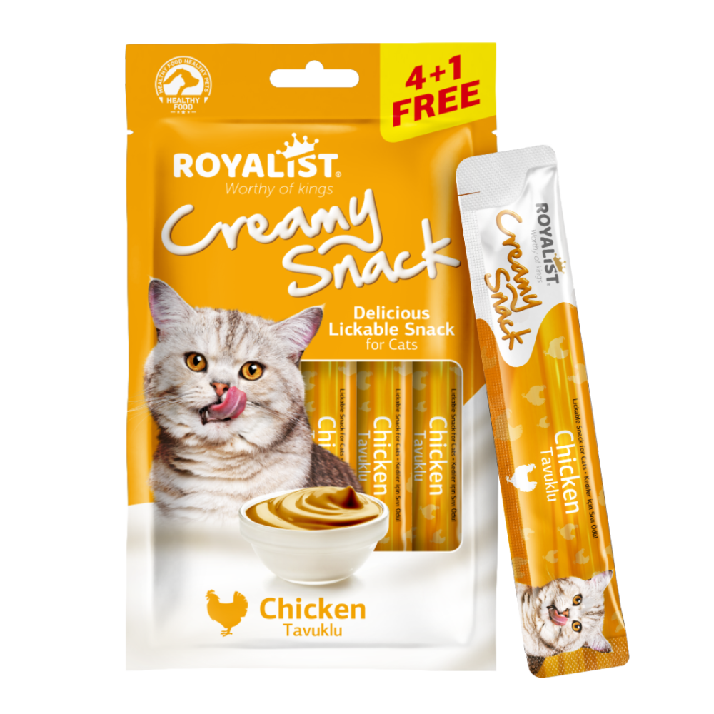 روياليست مكافآت قطط كريمية نكهة الدجاج Royalist Cat Creamy Snack Pack Chicken