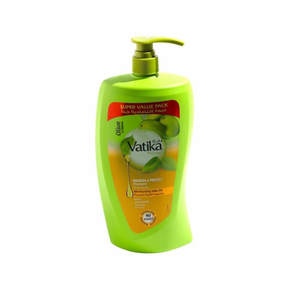Vatika Shampoo nourishes and protects hair with olive and henna extracts - 1000 ml