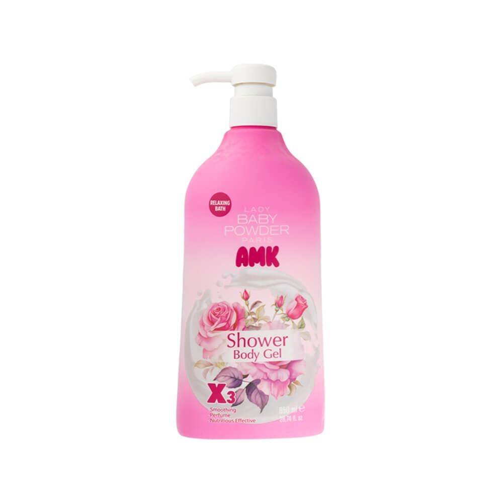 Lady Baby Powder AMK Body Shower Gel Pink - 850 ml