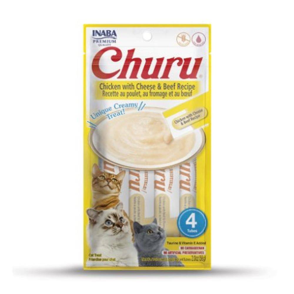 X Inaba Churu Chicken With Cheese Beef Recipe X 14G