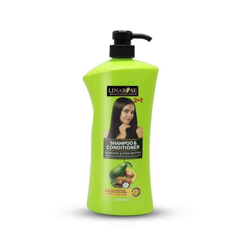 Lena Rose Shampoo and Conditioner with Avocado Extract and Shea Butter - 1000 ml