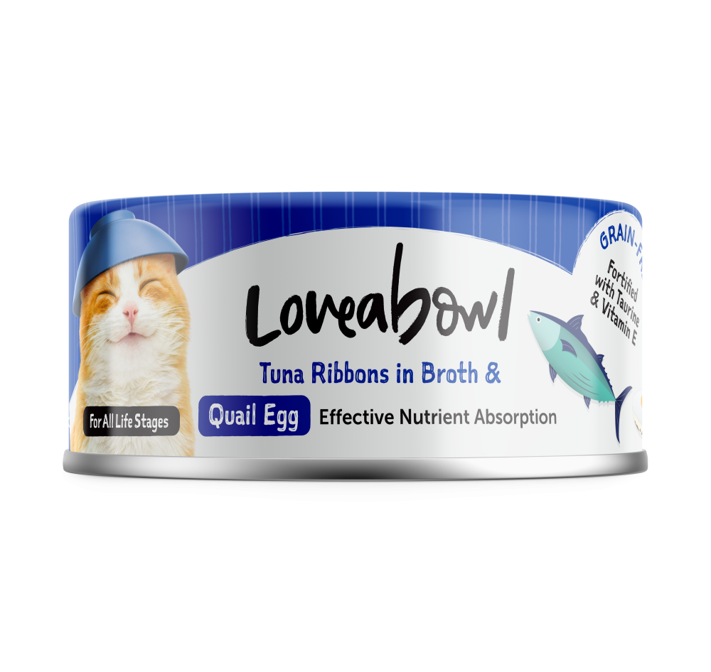 Loveabowl Tuna Ribbons In Broth Quail Egg