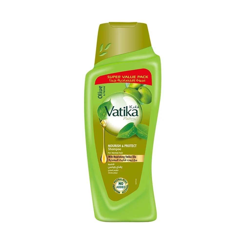 Vatika Shampoo Nourishes and Protects with Olive and Henna for Normal Hair - 700 ml