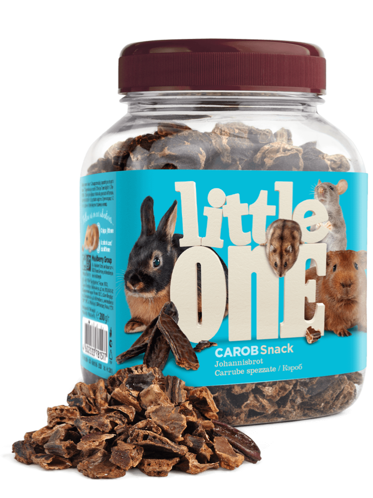 ليتل ون سناك قطع الخروب المجفف للقوارض 200 جرام Little One Carob Snack 200g
