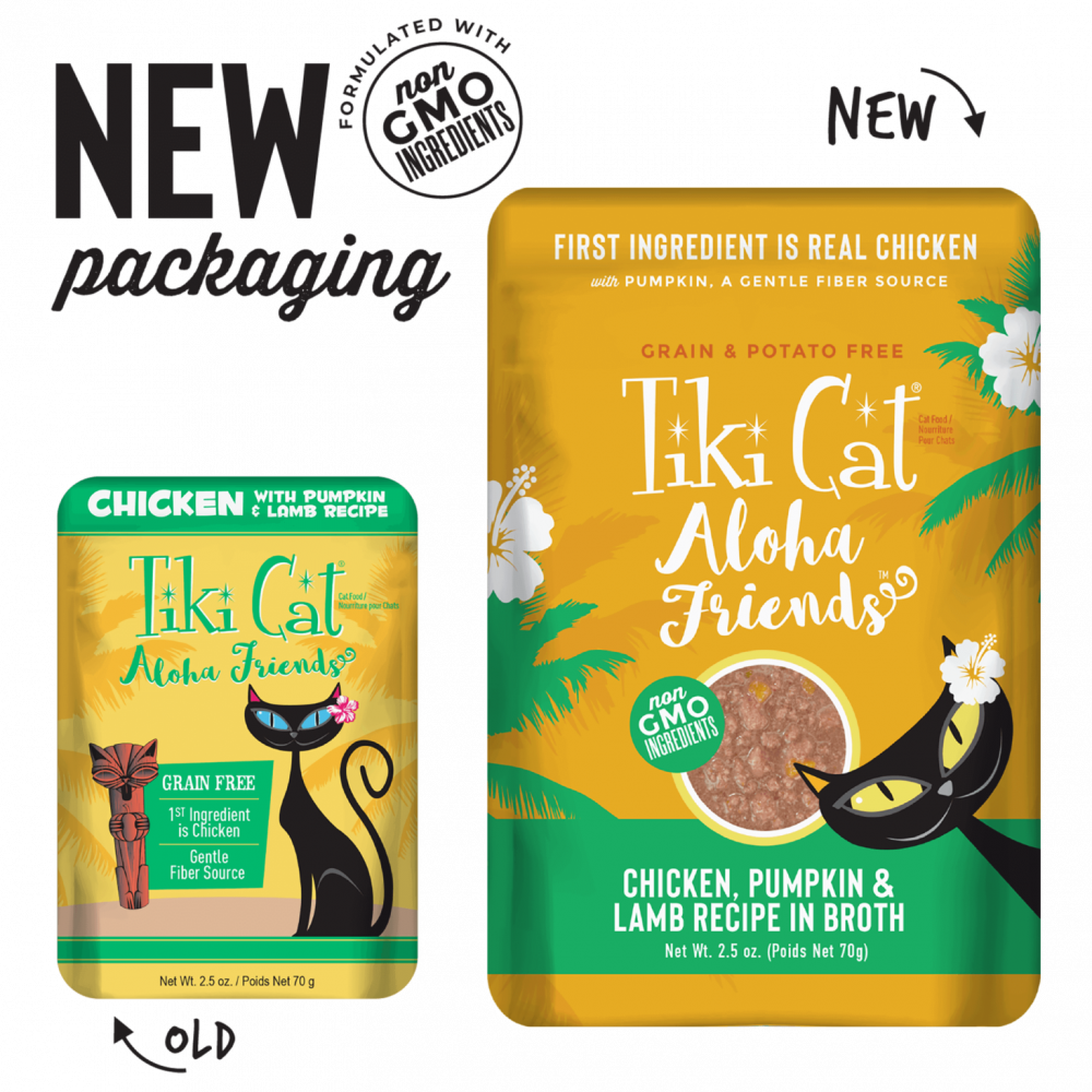 Tiki Cat Aloha Friends Chicken Pumpkin Lamp In Broth