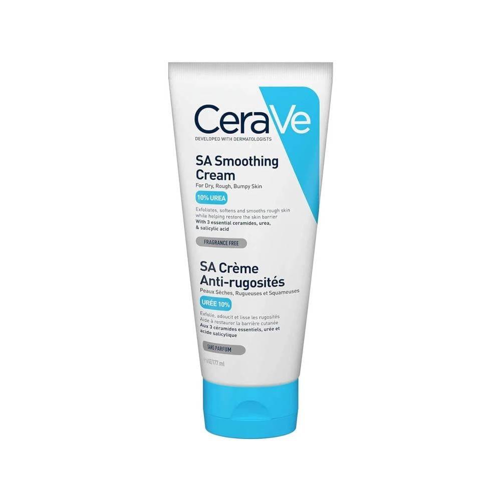CeraVe S.A. Smoothing Urea Cream 10% to soften dry and rough skin - 177 ml