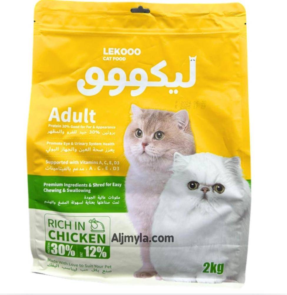 ليكووو دراي فود للقطط البالغة بالدجاج Adult LEKOOO CHICKEN