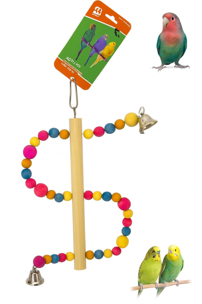 لعبة طيور شكل S ملونة – S-Shape Colorful Bird Toy