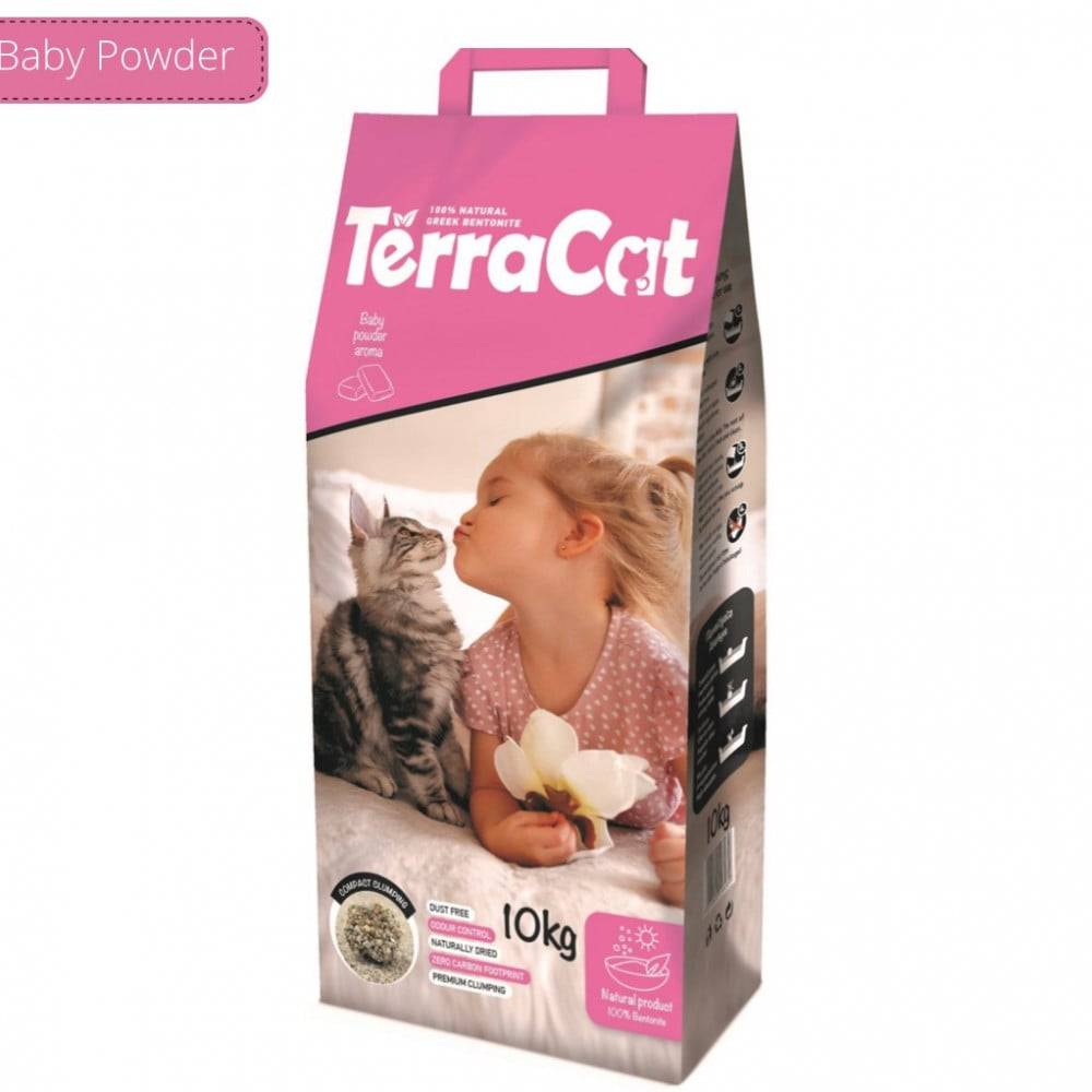 رمل تيراكات - بودرة اطفال TerraCat Cat Litter - Baby Powder