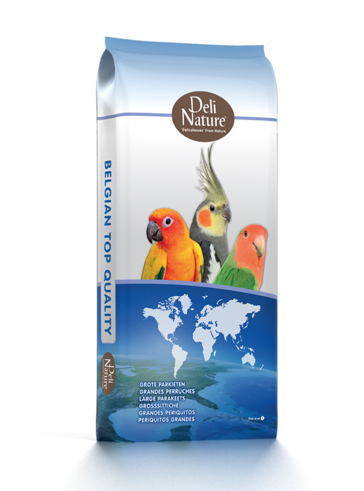 ديلي ناتشر مشكل طيور الروز والكروان بدون فيتامين Deli Nature Large Parakeets