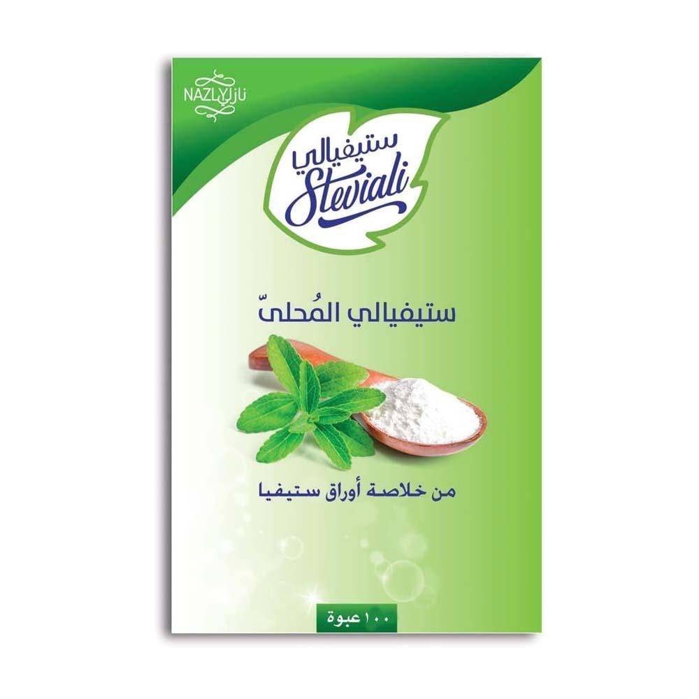 نازلي ستيفيالي المحلى من خلاصة أوراق ستيفيا - 2.5x100 جم