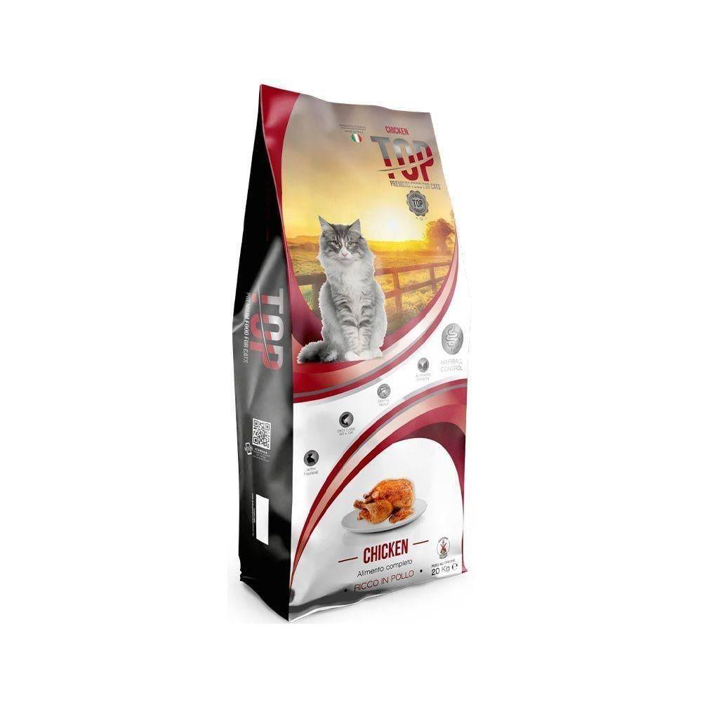 توب طعام جاف للقطط البالغة والمعقمة اكل قطط - بالدجاج Top Dry food for Adult & sterilized cat - Chicken