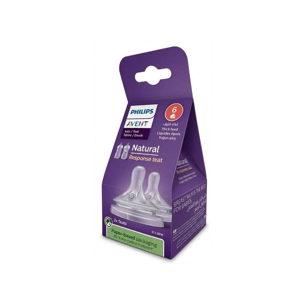 Philips Avent Natural Baby Nipples 6 Months and Above - 2 Pieces