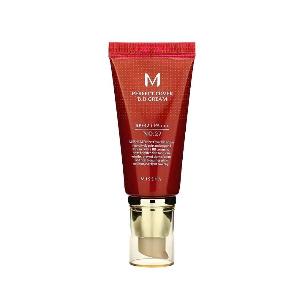 ميشا إم بيرفكت كفر بي بي كريم مع واقي شمس SPF 42 بيج عسلي 27 - 50 مل